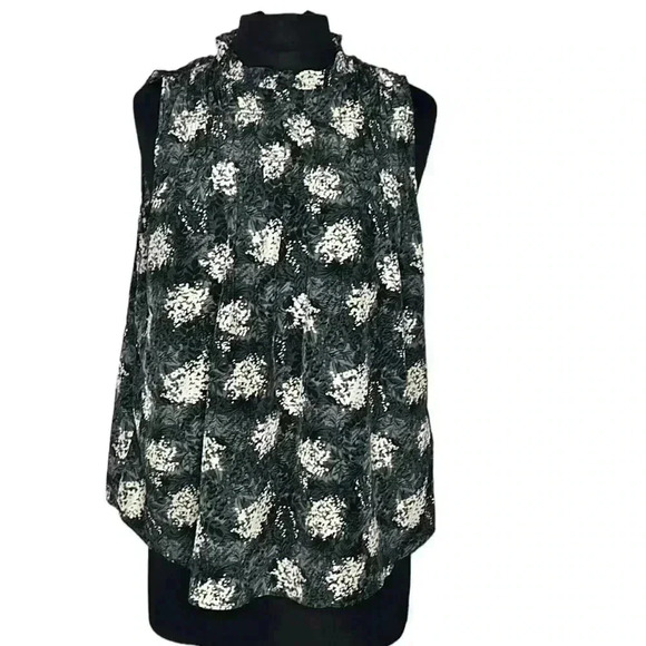 Joie Abstract Floral Sleeveless Multicolor Blouse Size M - Picture 1 of 7